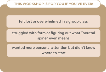 This workshop is for you